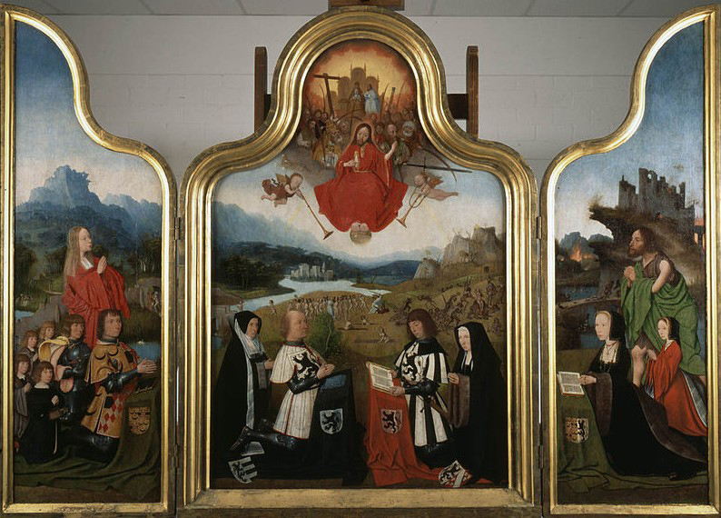 Jan Mostaert Triptych with the last judgment and donors